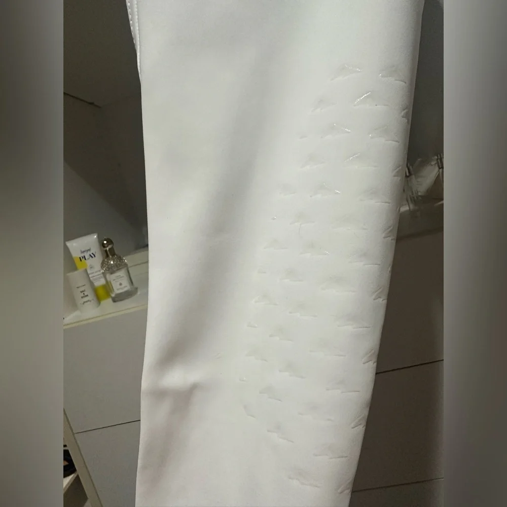 Iago Italia Equestrian Riding Show Breeches, White, Size 24, New With Tags! - Picture 7 of 10